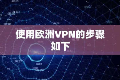 使用欧洲VPN的步骤如下