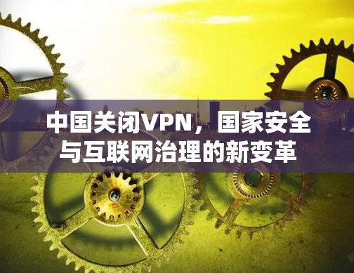 中国关闭VPN,国家安全与互联网治理的新变革 中国关闭VPN,国家安全与互联网治理的新变革