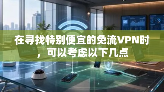 在寻找特别便宜的免流VPN时,可以考虑以下几点 在寻找特别便宜的免流VPN时,可以考虑以下几点