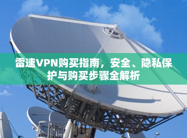 雷速VPN购买指南，安全、隐私保护与购买步骤全解析