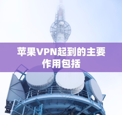 苹果VPN起到的主要作用包括 苹果VPN起到的主要作用包括