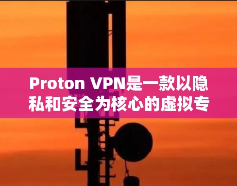 Proton VPN是一款以隐私和安全为核心的虚拟专用网络（VPN）服务，适用于保护用户的网络活动，确保隐私和数据安全。以下是使用Proton VPN的基本方法