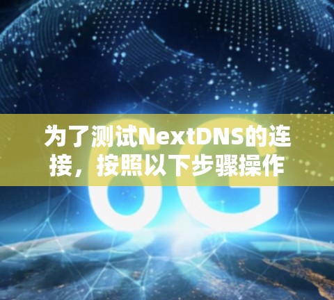 为了测试NextDNS的连接，按照以下步骤操作