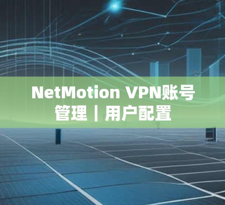 NetMotion VPN账号管理｜用户配置