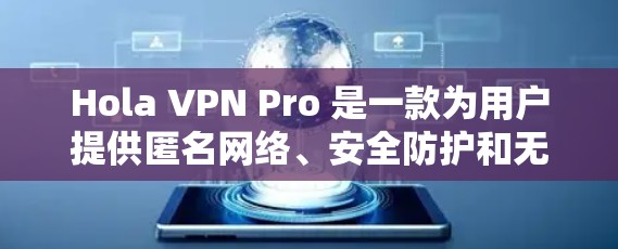 Hola VPN Pro 是一款为用户提供匿名网络、安全防护和无限制访问等功能的 VPN 服务应用程序，适用于安卓设备。以下是关于 Hola VPN Pro 安卓版本的详细介绍和使用指南