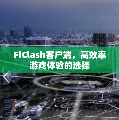 FlClash客户端,高效率游戏体验的选择 FlClash客户端,高效率游戏体验的选择